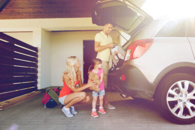 Family Loading a Car